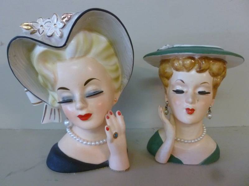 lot 315 image: Vintage Planter Heads