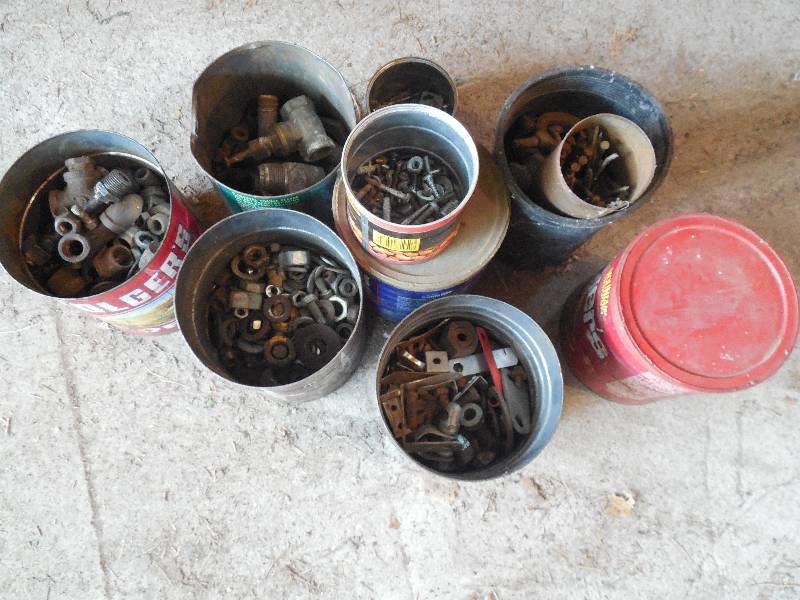 lot 24 image: MISC. BOLTS  SCREWS  FITTLINGS