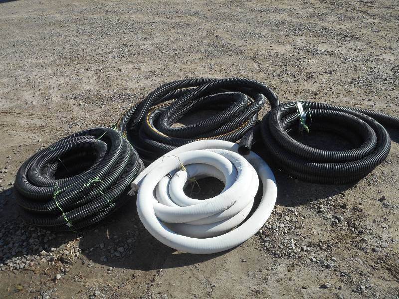 lot 10 image: (4) Rolls Of Unused 4 DrainTile Ho...