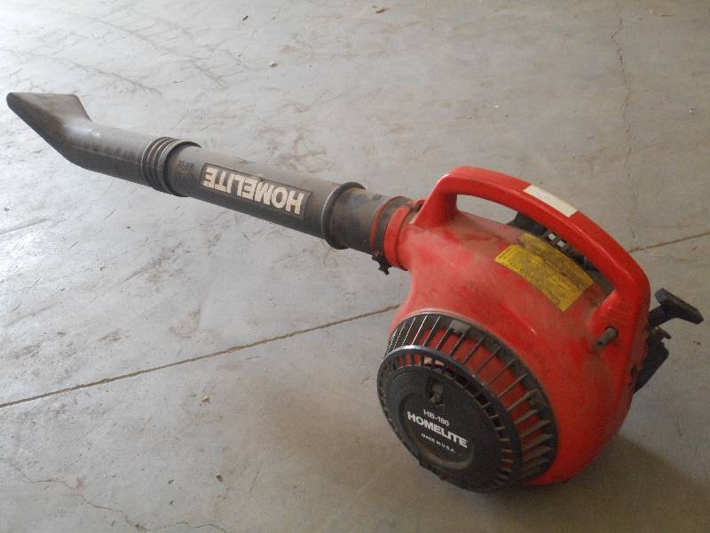 lot 53 image: Homelite Gas-Powered Handheld Blowe...