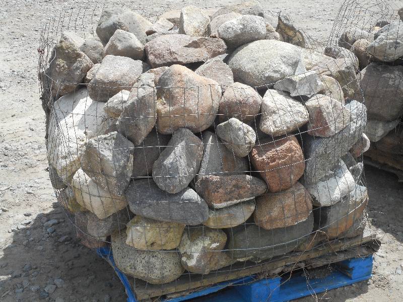 Pallet Crate Of Fieldstone Boulders