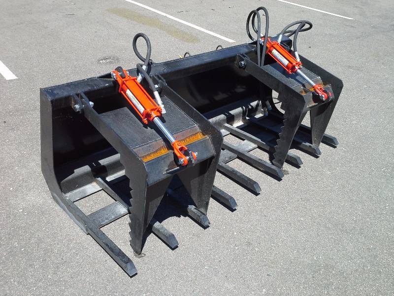 72 Double Grappler Bucket (Skid Steer Attachment)