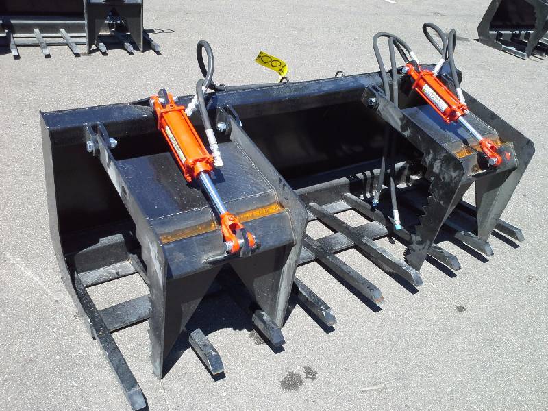 72 Double Grappler Bucket (Skid Steer Attachment)