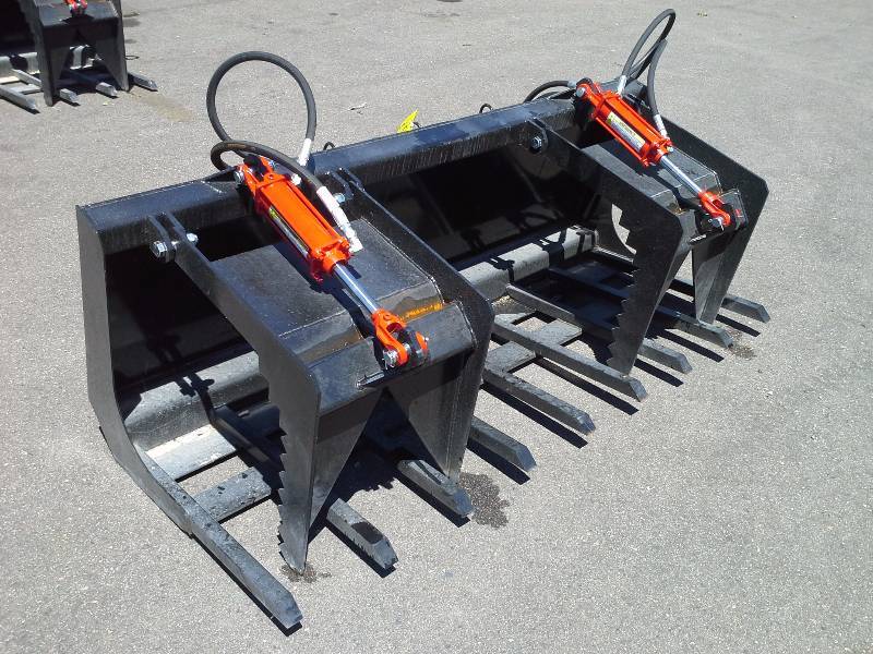72 Double Grappler Bucket (Skid Steer Attachment)