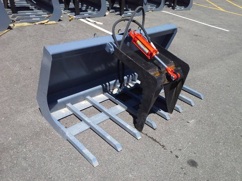 60 Single Grappler Bucket (Skid Steer Attachment)
