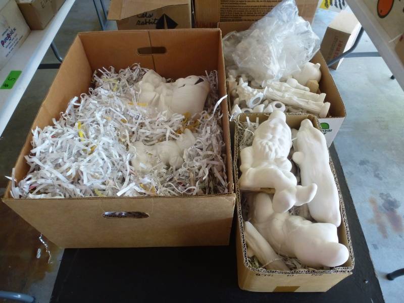 lot 29 image: Ceramic Bisque Ware
