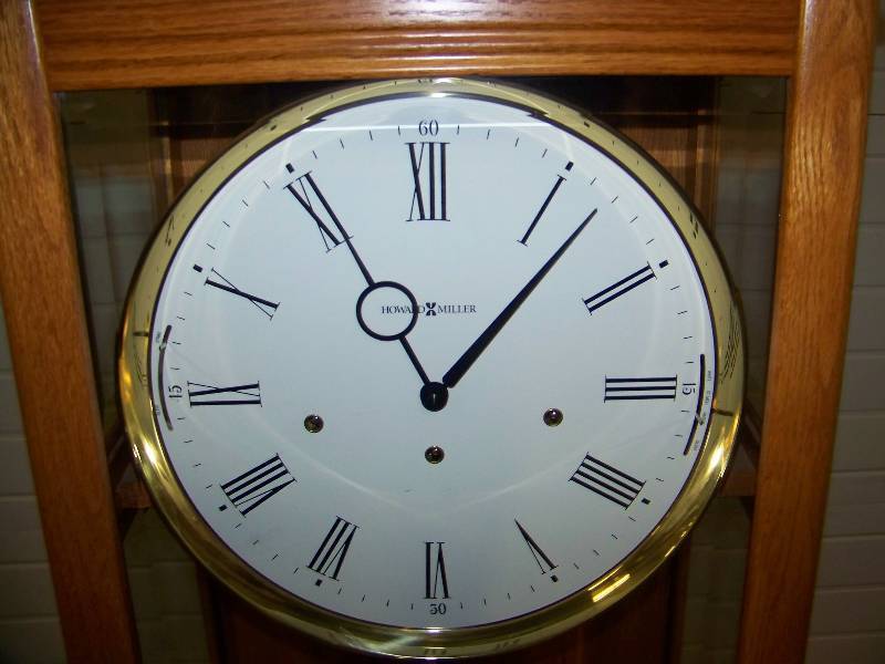 lot 1 image: Howard Miller, Grandfather Clock
