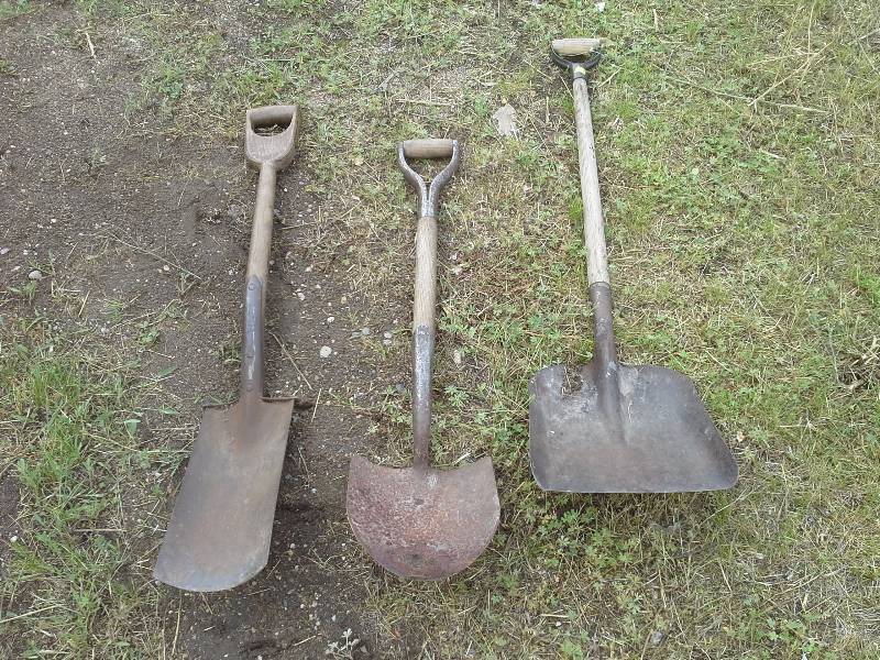 Spades(2) and shovel