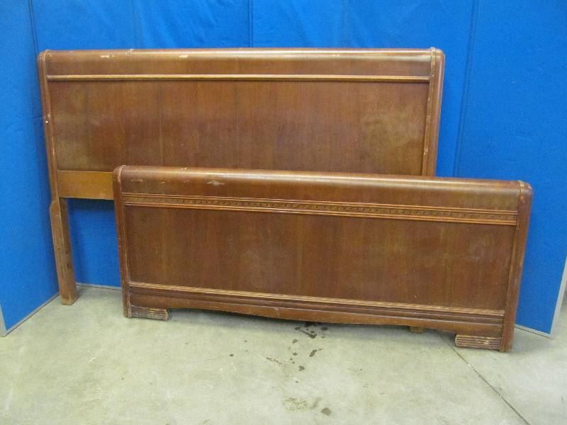 lot 73 image: vintage headboards and foot board