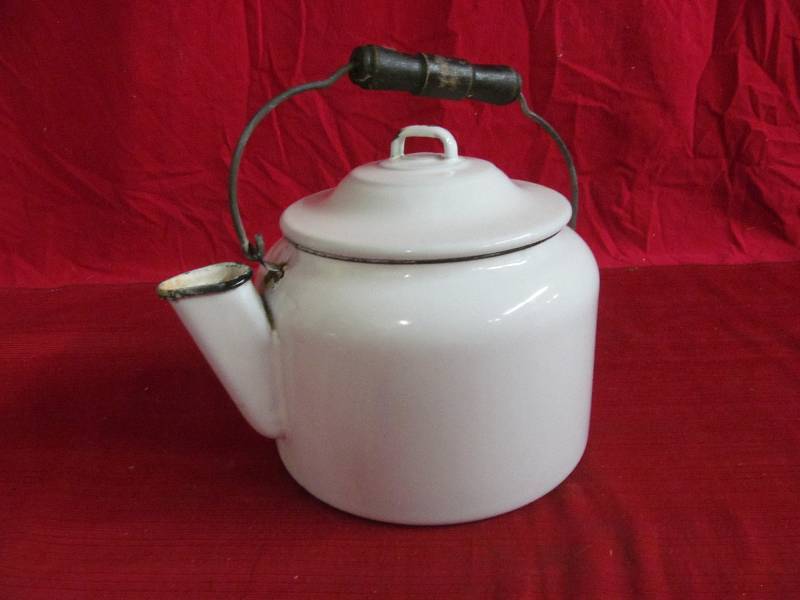 lot 162 image: Enamel Coffee Pot