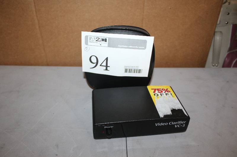 lot 94 image: Lot of (2) Electronics Including 1) Belkin Router AND 1) Video Clarifier VC-3