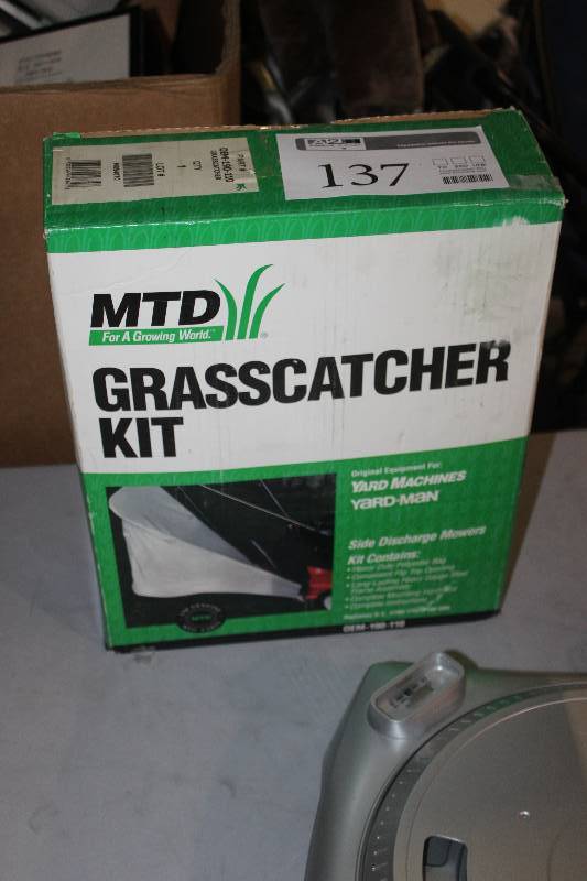 lot 137 image: MTD Grasscatcher Kit For Yard-Man, Yard Machines Side Discharge Mowers