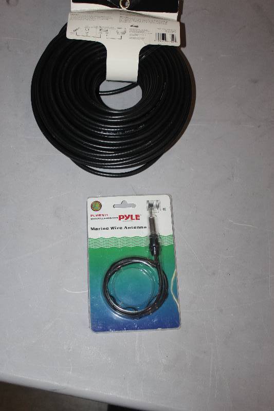 lot 140 image: Lot of (2) Electronics Including 1) Pyle Marine Wire Antenna AND 1) 100 RG6 Coax Cable