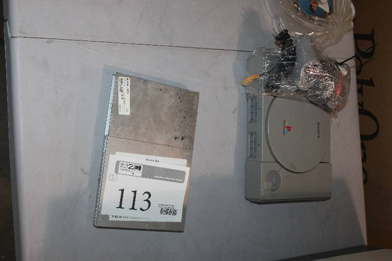 lot 113 image: Lot of (2) Sony Gaming Consoles Including 1) PS2 AND 1) Playstation w Controllers