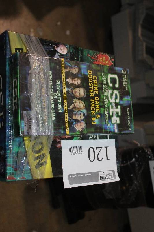 lot 120 image: CSI Crime Game & Booster Pack #1 Board Game