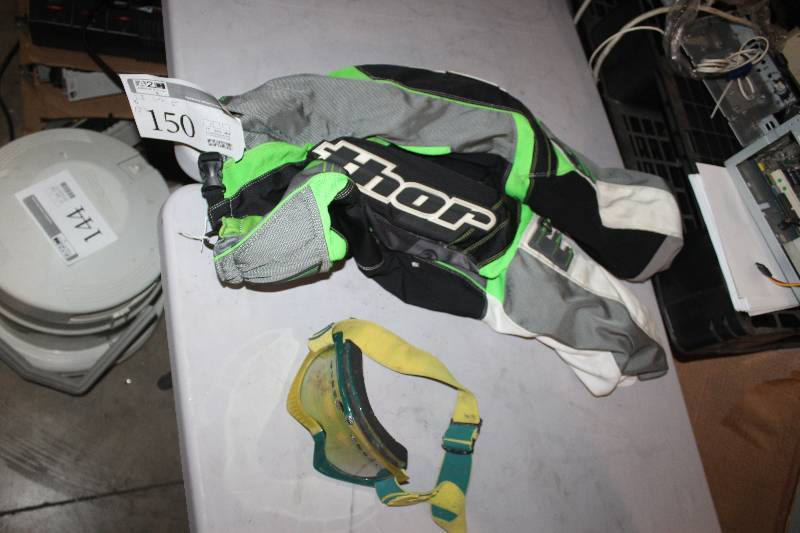 lot 150 image: Lot of (2) Sporting Goods Including 1) Goggles AND 1) Pants 28 Waist