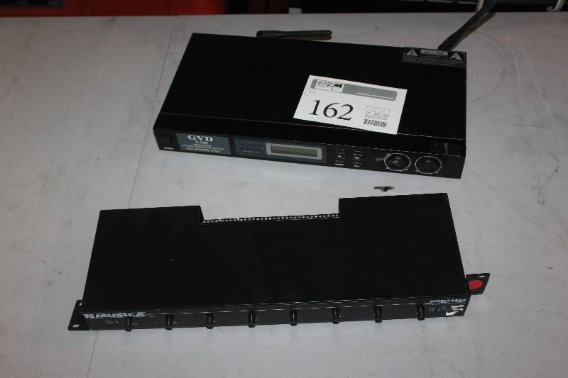 lot 162 image: Lot of (2) Electronics Including 1) Musicass6 6-Zon Speaker Selector AND 1) GVD G-288 Multi-Channel Wireless Microphone Receiver