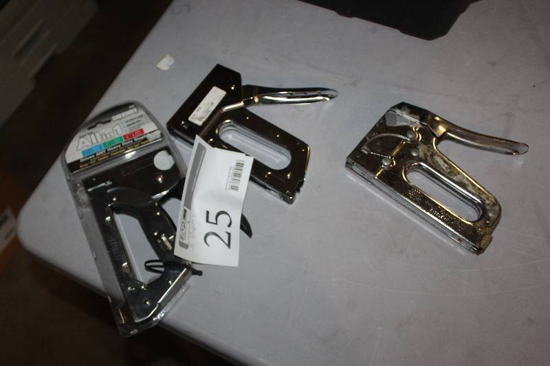 lot 25 image: Lot of (3) Staple Guns