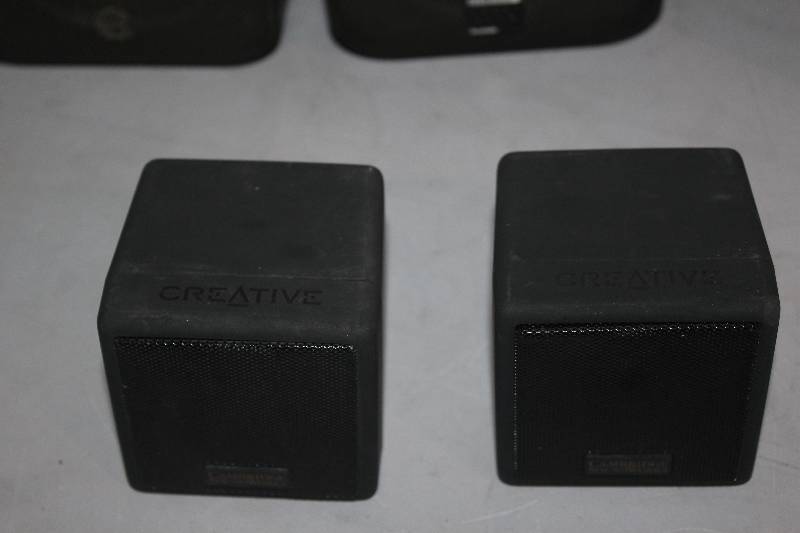 lot 53 image: Lot of (2) Cambridge SoundWorks Desktop Theater 5.1 Speakers