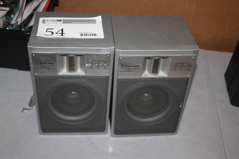 lot 54 image: Lot of (2) Emerson Full Range Speaker System 4
