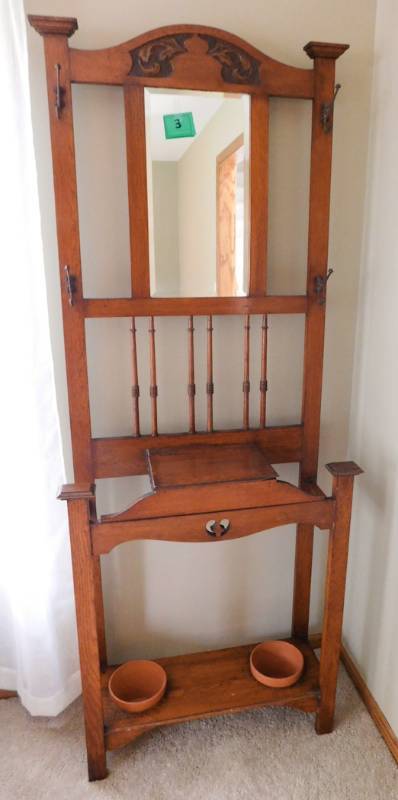 Vintage Halltree solid wood