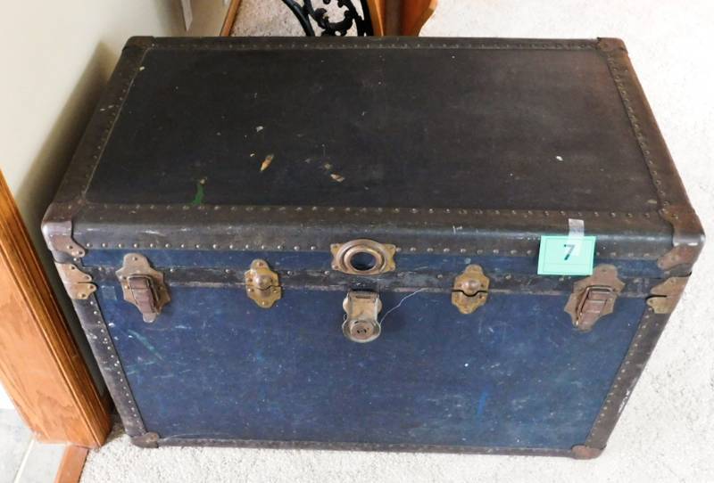 vintage black trunk