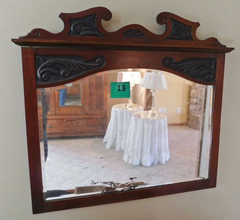 vintage dresser top mirror