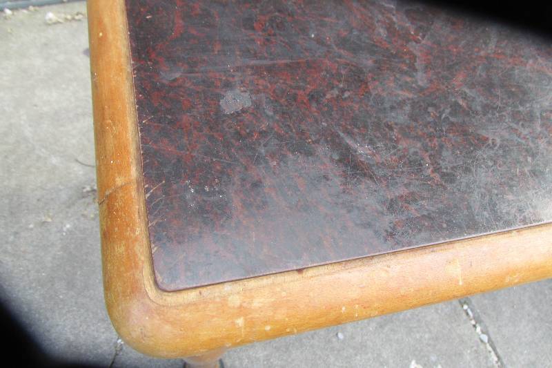 Vintage table, 34 x 14 17 tall...