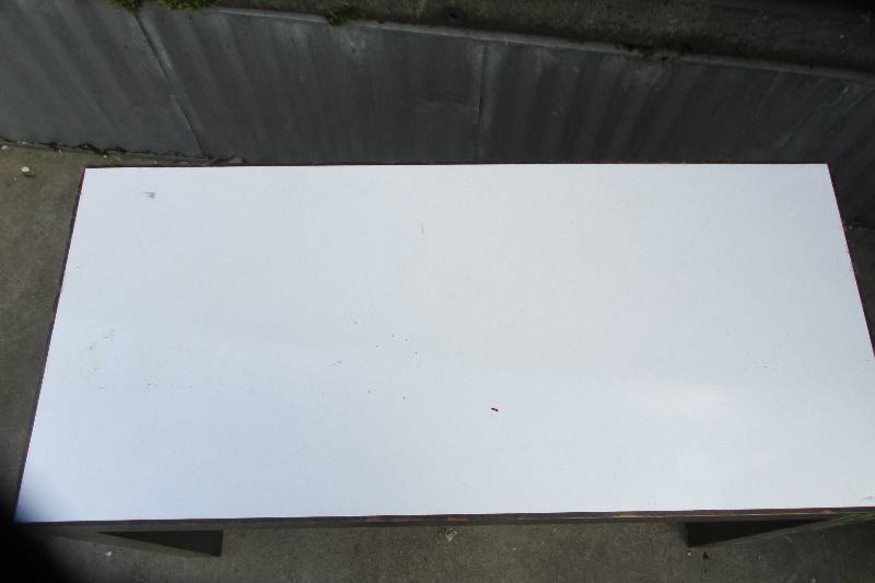 Black and white table, 39 x 17  24...