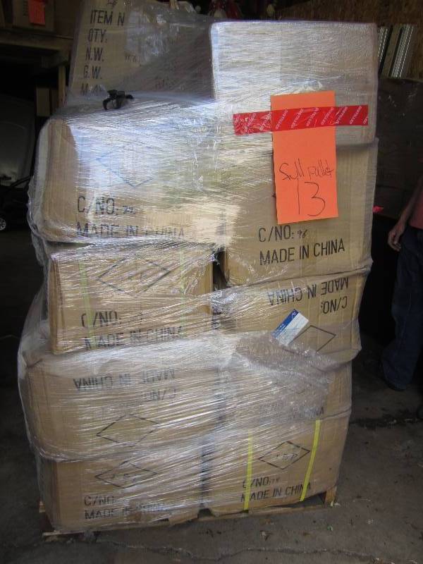 lot 13 image: Pallet lot of 29 cases, mainly plas...