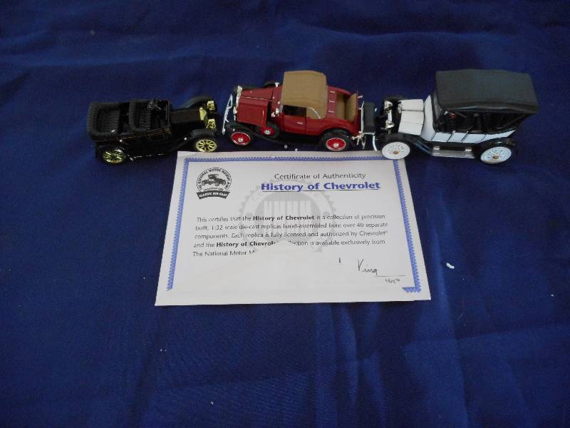 3 DIECAST COLLECTIBLE CHEVY CARS