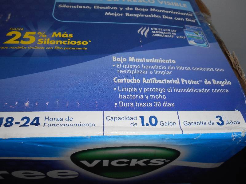 VICKS FILTER FREE HUMIDIFIER