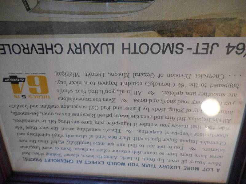 COLLECTOR FRAMED CAR INFO