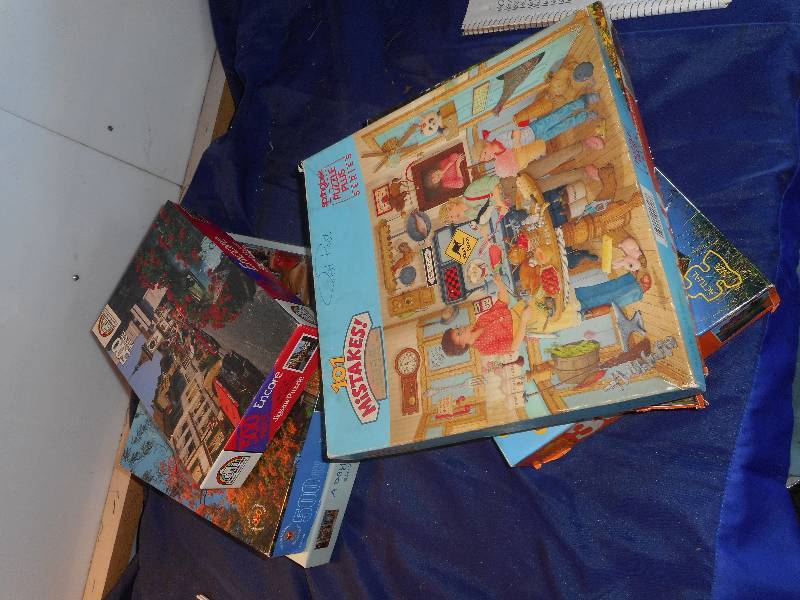 BOX OF PUZZLES