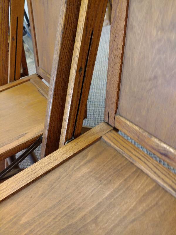 Vintage Wooden Folding Chairs