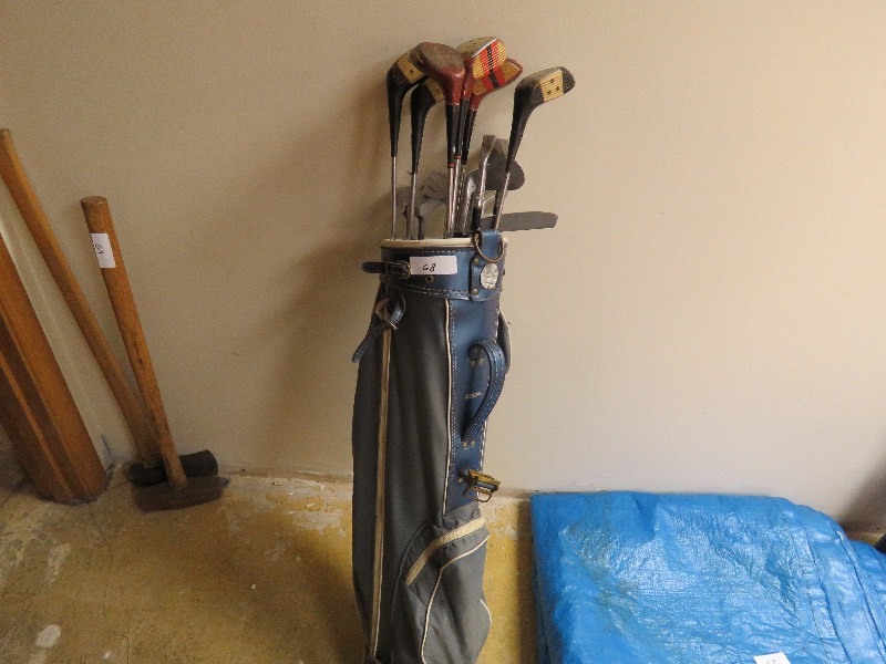 Vintage Golf Bag and Clubs
