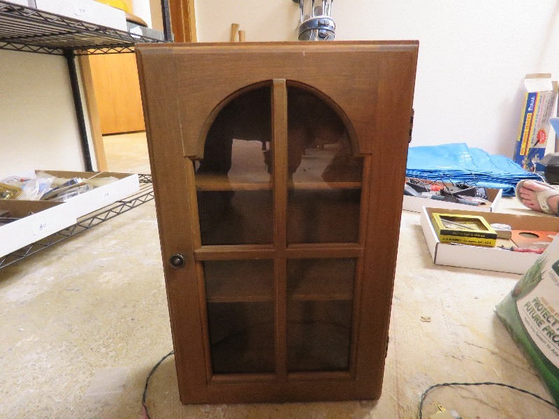Small Hanging Curio Cabinet