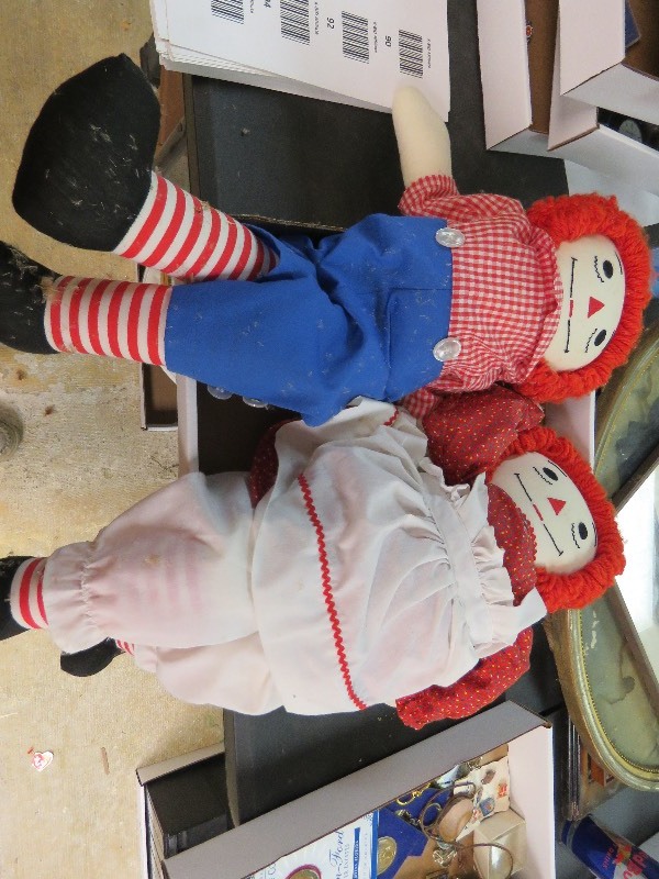 Vintage Raggedy Ann & Andy Dolls