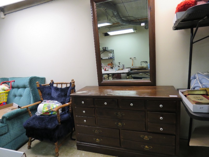 Ethan Allen Dresser and Mirror
