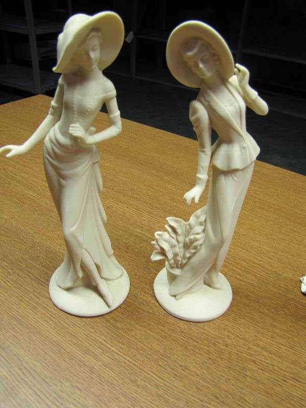 Beautiful Glass Statues old fashioned Ladies