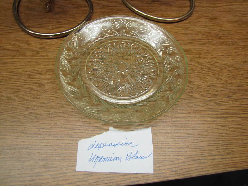 Depression Uranium Glass w various others