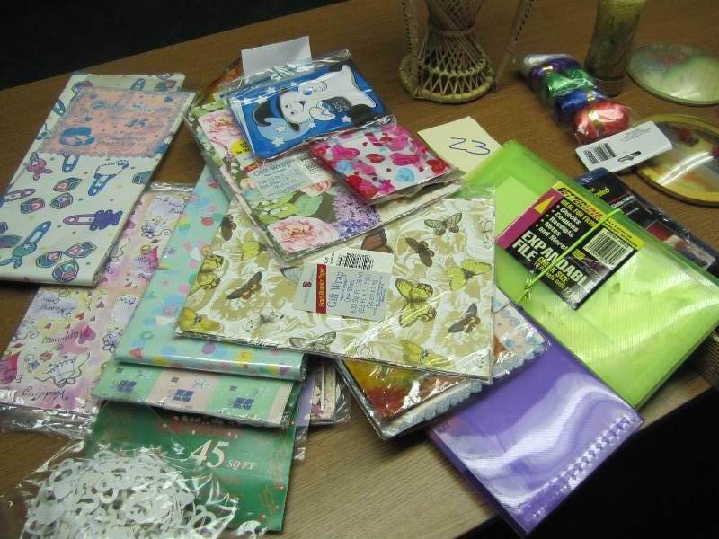 Wrapping Paper (assorted) coupon folders  Files