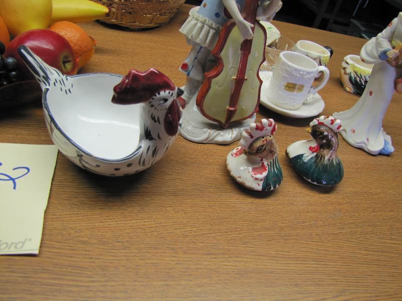 Clown figurine and Geisha Girl