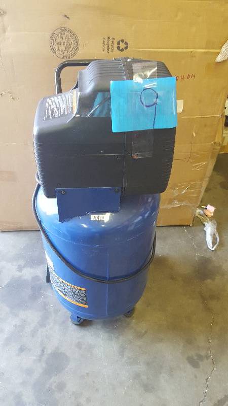 lot 8 image: Campbell Hausfeld Home and Auto Maintenance 20gal ASME Oil-Free Air Compressor