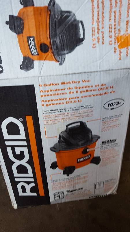 lot 60 image: Ridgid WetDry Vacuum - 22.7L  6 US WD0670