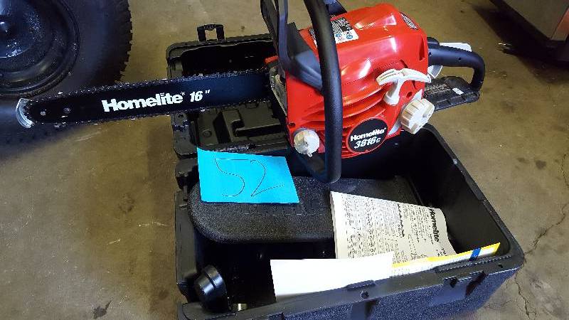 lot 52 image: Homelite 16 Chainsaw used tested works