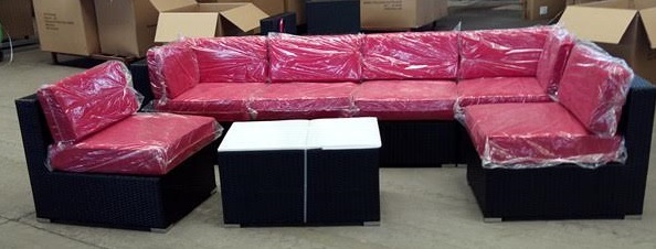UNUSED 7 PCS GRAY OUTDOOR FURNITURE SET 7PCSFSGRAY