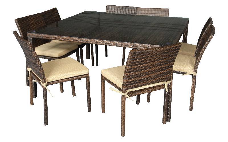 NEW 9 PCS OUTDOOR FURNITURE PATIO DINING SET