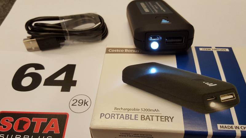 Rechargeable 5200 mAh Portable Cell Charger  Flashlight