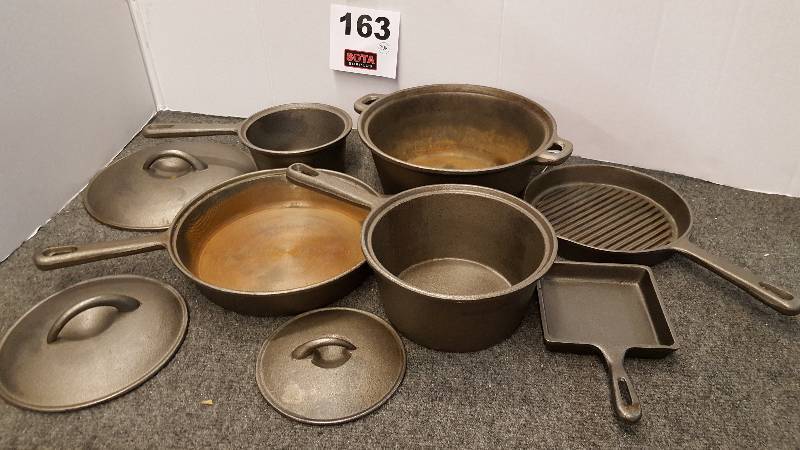 9-Pc. Unseasoned Cast Iron Cookware Set